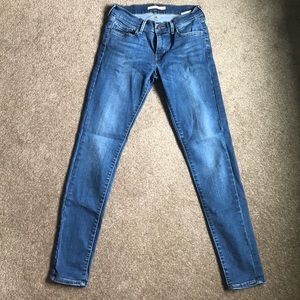 Levi’s 710 super skinny blue jeans